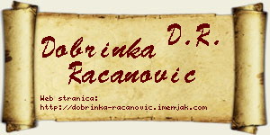 Dobrinka Račanović vizit kartica